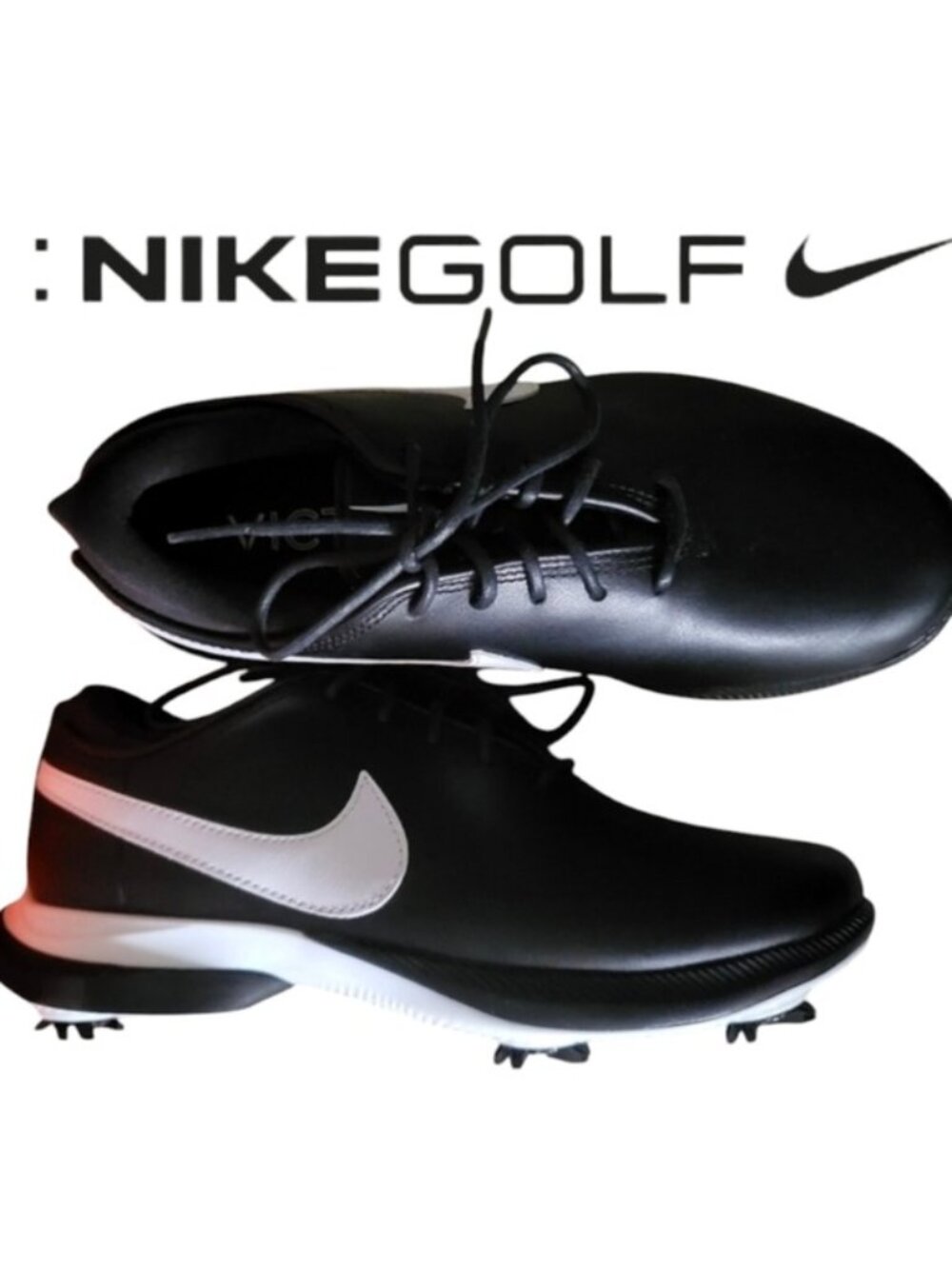 Nike Air Zoom Golf Victory Tour 2 Women 7.5 Black White 0926